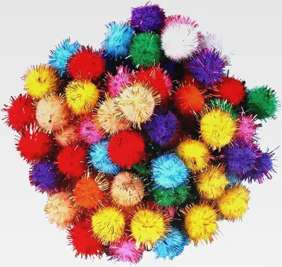 Produktbild von 25 Stück 3,5 cm Glitzer-Ball – interaktives Intelligenz-Spielzeug für Katzen, lustiges Kauen und Jagen von Pompons