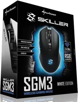 Immagine prodotto di Sharkoon 4044951021543 Sharkoon Maus Skiller SGM3 Optisch 7 Tasten 6.000 DPI schwar