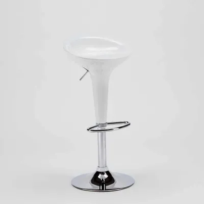 Produktbild von San Francisco Design Barhocker Barstuhl für Küche und Bar, höhenverstellbarer Drehhocker - Weiß