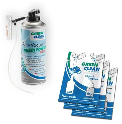 Produktbild von GREENCLEAN SC6200 Mini-Staubsauger-Reinigungsset (400 ml + Wattestäbchen) für kleine Sensoren