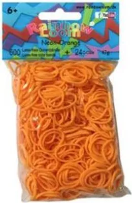 Obrázek produktu pro Rainbow Loom Neon Orange Opaque 600 elastické pásky
