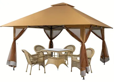 Immagine prodotto di Tenda per feste - Gazebo - Padiglione da giardino - Tenda per eventi - Tenda da giardino - 400x400 cm
