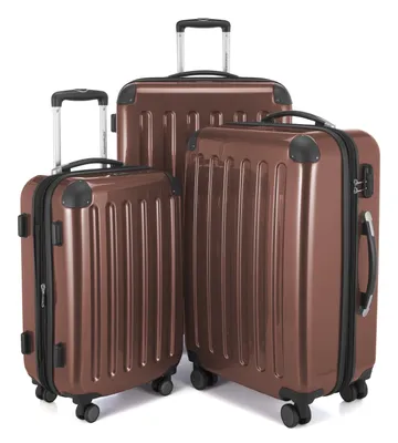 Produktbild von HAUPTSTADTKOFFER - Alex - Koffer-Set 3 Trolley Hartschale, 4 Rollen (S, M & L),Braun