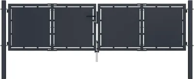Obrázek produktu pro Zahradní brána ocelová 300 x 75 cm antracitová