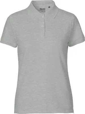 Produktbild von Neutral O22980 | Damen Classic Polo / 100% Fairtrade-Baumwolle - Farbe: Sports Grey - Größe: M