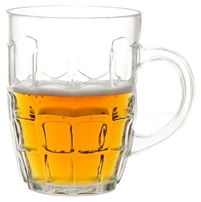 Produktbild von Bierkrug - transparent - unzerbrechlich - Kunststoff - 500 ml