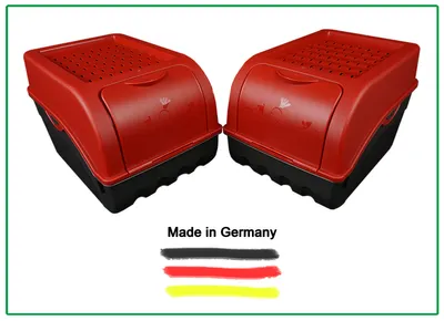 Produktbild von Novaliv 2x Klein 3,5 L Zwiebeltopf perlmut Zwiebelbox Knoblauchtopf Aufbewahrungsbox Vorratsdose Gemüsebox