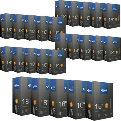 Immagine prodotto di 25 camere d'aria per biciclette Schwalbe 18" DV5, incl. leva per pneumatici