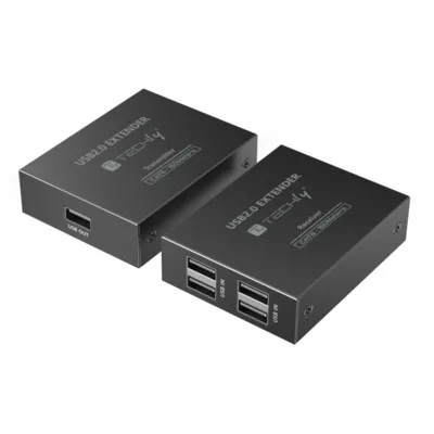 Obrázok produktu pre Techly IUSB-EXTEND1504P, AV vysielač a prijímač, 150 m, Kábel, Čierna