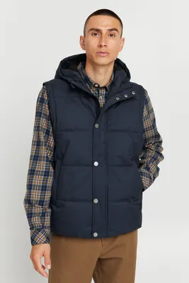 Produktbild von !Solid SDCollin Herren Weste Steppweste Outdoor Weste mit Kapuze und Steppungen Robuste Polyester-Qualität Regular Fit