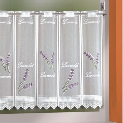 Produktbild von Scheibengardine „Lavendel" - Lamellenpanneau farbig von Albani