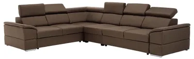 Obrázek produktu pro Kondela Rohová sedačka s rozkladem Segoria Lux L/P - šedohnědá (taupe)