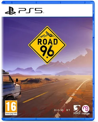 The image shows the front cover of the video game 'Road 96' for PlayStation 5.