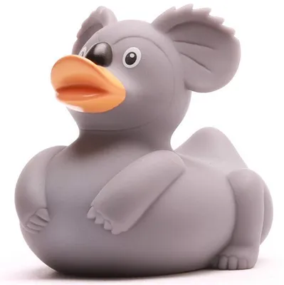 Produktbild von Badeente Koala grau Vinyl 10 cm