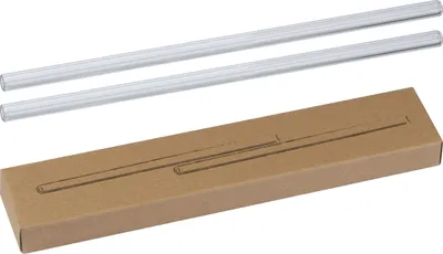 Produktbild von 2x Strohhalm aus Glas / Länge 21 cm