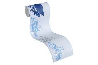 Produktbild von Esprit Kids Bordüre mit blauen und grauen Traktoren 5 x 0,13 m