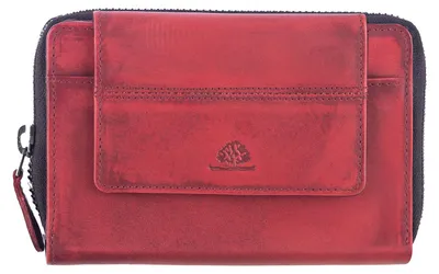 Produktbild von GREENBURRY Geldbörse Destressed RV-Wallet RFID Deep Red dunkelrot