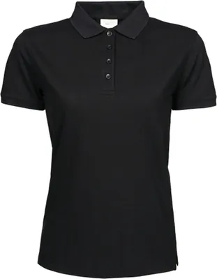 Produktbild von Tee Jays 1401 | Ladies Heavy Poloshirt Piqué - Bis 60 °C waschbar - Farbe: Black - Größe: L