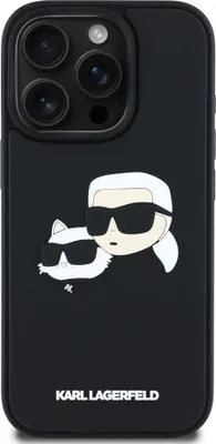 Produktbild von Karl Lagerfeld Klhcp16xrbckchlk Iphone 16 Pro Max Handyhülle Schwarz Schwarz One Size