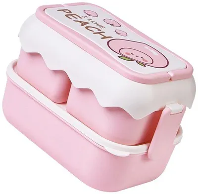 Image de Petite boîte à lunch pour micro-ondes, boîte à lunch pour étudiants, réutilisable