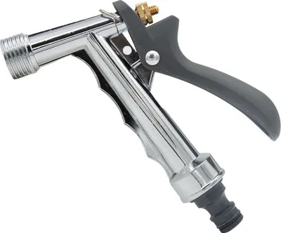 Produktbild von Robuste Gartenschlauchpistole aus Metall mit verstellbarem Sprühstrahl und ergonomischem Griff