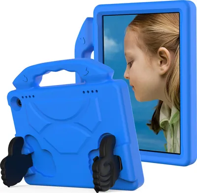 Obrázek produktu pro Dětské pouzdro pro Amazon Fire HD 8 / Fire HD 8 Plus 2022/2020 8,0", lehké EVA pěnové pouzdro s rukojetí a stojánkem Modrý