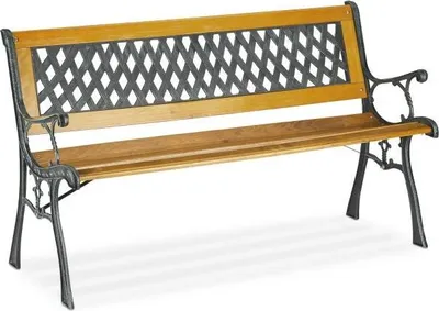 Immagine prodotto di Panca da giardino in legno e ghisa