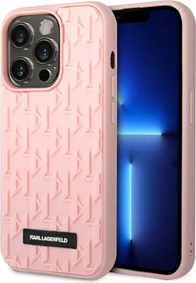 Immagine prodotto di Karl Lagerfeld Klhcp14Lrupklpp Custodia rigida per Iphone 14 Pro 6,1 Różowy/Rosa 3D Monogram