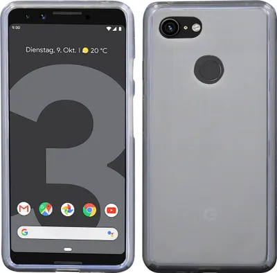 Immagine prodotto di Google Pixel 3 Custodia in Silicone Sleeve Cover Paraurti Grigio