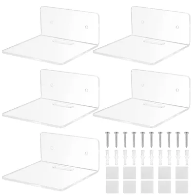 Zdjęcie produktu dla Wandrek - Akryl - 10,2 x 9,9 x 4,8 cm - Przezroczysty - 5 sztuk