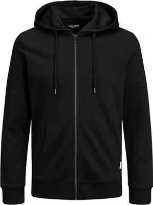 Obrázek produktu pro Pánská mikina JJEBASIC SWEAT ZIP 12182493 Black, 5XL