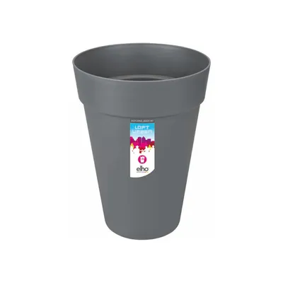 Produktbild von elho loft urban Rund Hoch 35 Übertopf - anthrazit