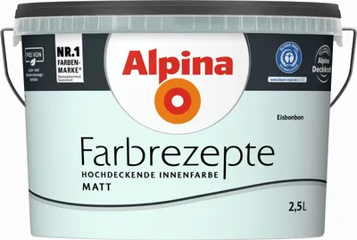 Produktbild von Alpina Farbrezepte Eisbonbon matt 2,5 Liter