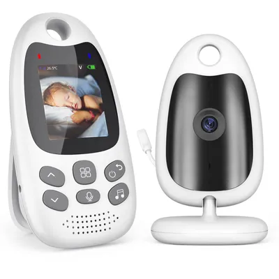 Produktbild von Babyphone mit Kamera Tragbares Vox-Funktion Temperatursensor Nachtsicht-Video-Babyfon 2,4 Ghz Intelligentes Standby Baby monitor Gegensprechanlage