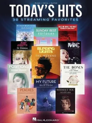 Obrázok produktu pre Today's Hits: 30 Streaming Favorites Arranged for Piano/Vocal/Guitar