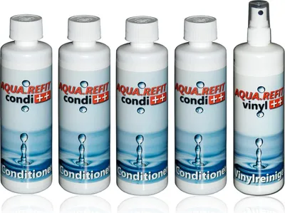 Produktbild von AQUA.REFIT condi 250 ml 4x + AQUA.REFIT Vinylreiniger