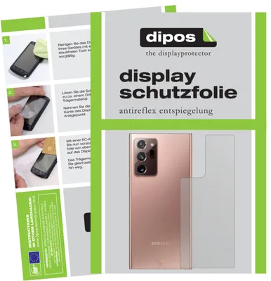 Produktbild von 1x Schutzfolie für Samsung Galaxy Note 20 Ultra Rückseite matt Displayschutzfolie Folie Display Schutz dipos