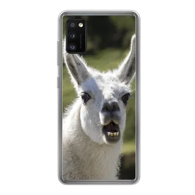 Produktbild von MuchoWow® Handyhülle Schutzhülle Hülle für Samsung Galaxy A41 Lama - Lustig - Kinder - Jungen - Mädchen - Kinder Silikon Softcase Handy Hülle - Mobiltelefon
