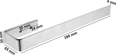 Produktbild von BERNSTEIN Handtuchhalter HH39 Edelstahl - Korpusmontage, 39 cm, Farbauswahl