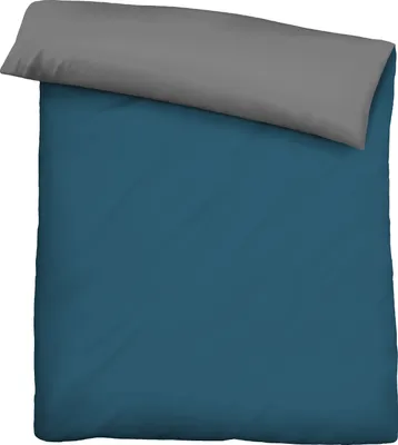 Produktbild von biberna 0455775 Renforce-Bettwäsche UNI color: cobalt-blau, size: 1x 140x200 cm + 1x 70x90 cm