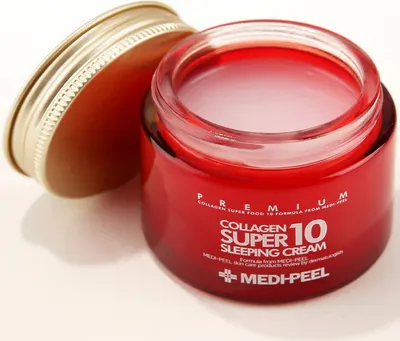 Zdjęcie produktu dla Medi-Peel Collagen super 10 sleeping cream - przeciwzmarszczkowy krem na noc z wysok zawartoci kolagenu