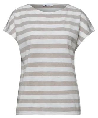 Produktbild von Street One SOL_yds big shiny stripe shirt timeless beige 36