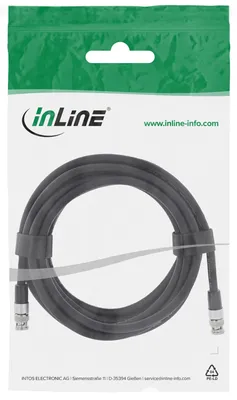 Imagen del producto de InLine 10805S, 5 metros, con conectores BNC, BNC, BNC, color