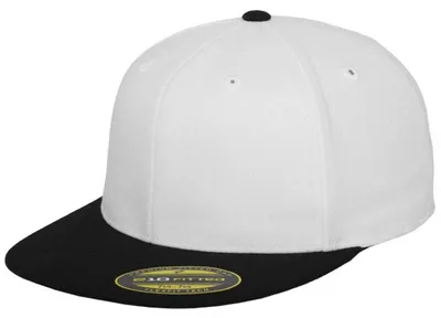 Obrázek produktu pro Flexfit 210 Premium Flat Flatcap S/M weiß/schwarz