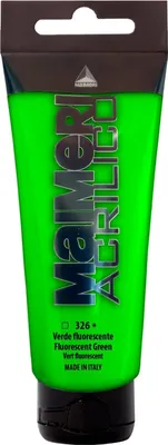 Obrázek produktu pro Maimeri Acrilico Akrylová barva Fluorescent Green 326 200 ml 1 ks