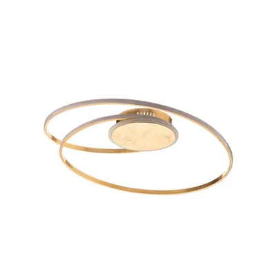 Produktbild von Lindby LED-Deckenleuchte Dorle, Ø 60 cm, gold, Aluminium