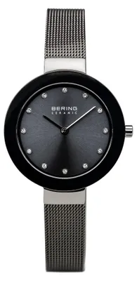 Produktbild von Bering Damen Uhr Armbanduhr Slim Ceramic - 11429-389 Meshband