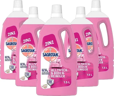 Produktbild von Sagrotan Allzweck-Reiniger Blütenfrische 1,5l 5er Pack (5 x 1,5l)