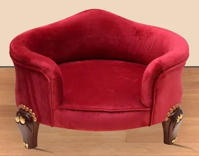 Produktbild von Casa Padrino Barock Hundebett Royal Boardeauxrot / Braun / Gold - Barock Hundemöbel - Barock Tiermöbel - Prunkvolle Tiermöbel im Barockstil