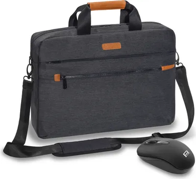 Produktbild von PEDEA Notebooktasche -ELEGANCE- Pro 43,9cm (17,3-) grau + Maus